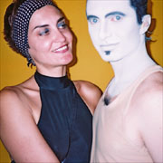 George Costacos backstage at Athens 2004 with Angie Raftakopoulou